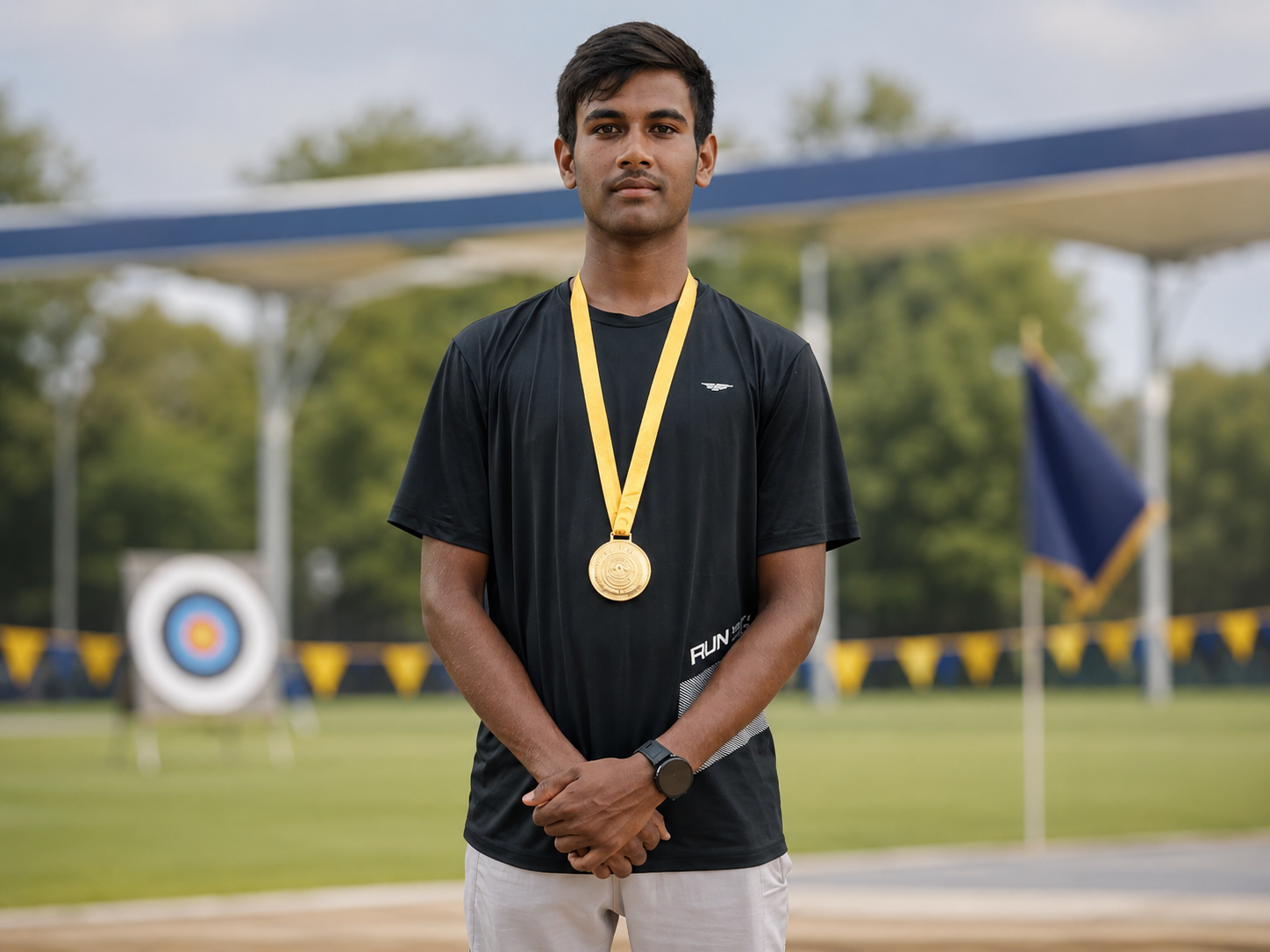 Royal Academy Alwar archery gold medalist portrait at CBSE West Zone event