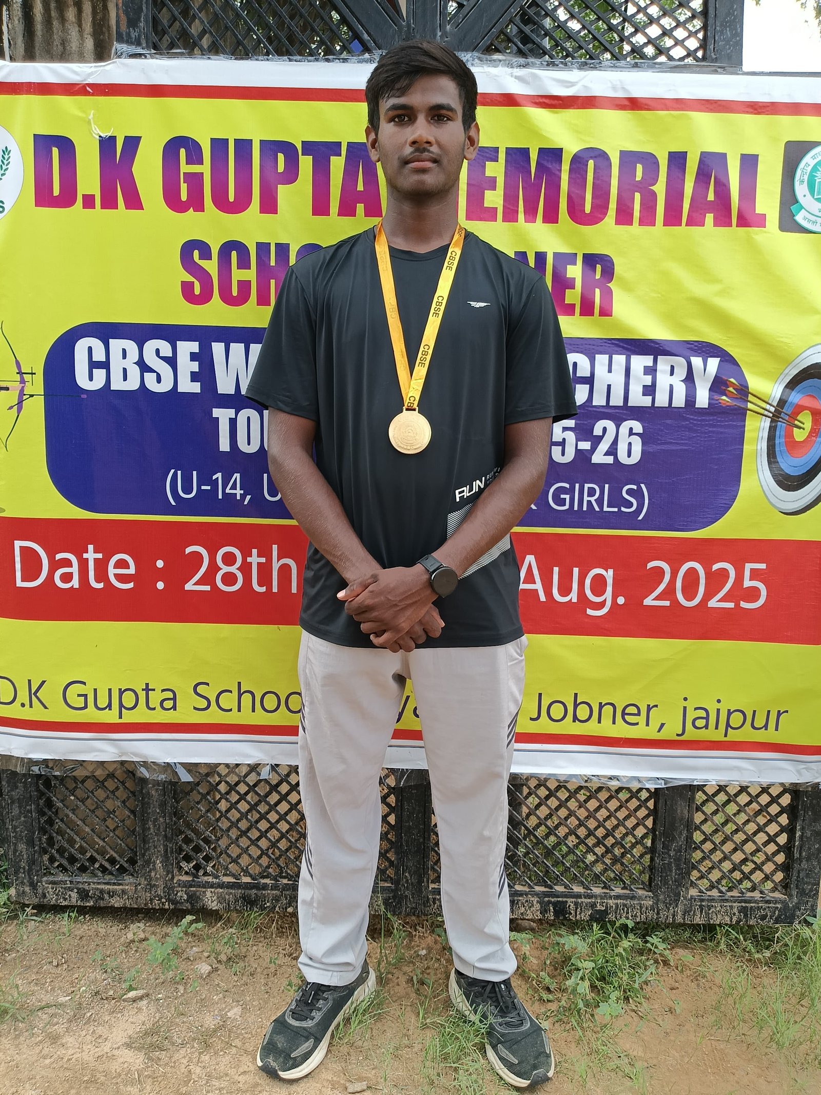 CBSE West Zone Archery Gold Medal — Royal Academy Alwar